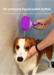 Pet Dog & Cat Shower Bathing <b>Brush</b> with Food-grade Silicone PC for Massage Cleaning & <b>Scrubbing</b> Aid - Product Image 5