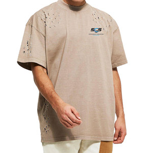 เสื้อยืดโอเวอร์ไซส์พรีเมียมสำหรับผู้ชาย ทรงหลวม ระบายอากาศได้ดี ผลิตจากผ้าฝ้าย เหมาะสำหรับใส่ลำลองในฤดูร้อน สไตล์สตรีท และใส่ได้ทุกวัน - Product Image 1