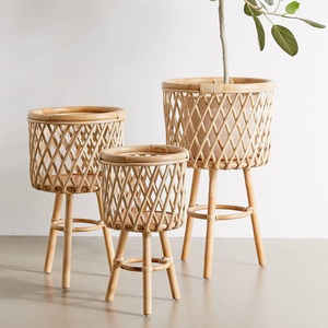 Macetas tejidas de ratán para plantas, producto nuevo, hecho en Vietnam - Product Image 4