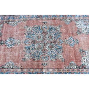 Tapis turc vintage 3,7x6,6 pi (113x200 cm), tapis oriental rouge - Product Image 4