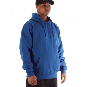 Sweat-shirt à capuche bleu de haute qualité pour homme, 100% coton molletonné, coupe décontractée, couleur unie, avec poche, idéal pour l'automne - Product Image 2