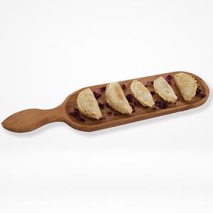 Bandeja de madera de acacia para servir flores con asas para servir bebidas té postre cena desayuno 30,48 cm X 30,48 cm X 4,06 cm - Product Image 2