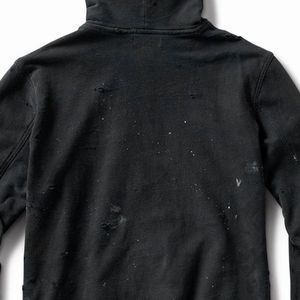 Sweat-shirts personnalisés de haute qualité OEM, effet usé, été, 100% coton, fermeture éclair, col en V, respirant, vêtements décontractés pour hommes - Product Image 5