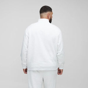 100% algodón Sudadera con capucha para hombre Cómoda sudadera de gran tamaño Cremallera Logotipo bordado Personalizado DTF Impreso para invierno - Product Image 5