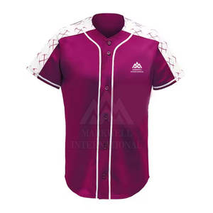 Uniforme de baseball en polyester de bonne qualité, vêtements de sport, vente en gros - Product Image 2