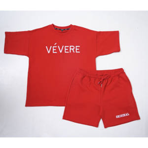 Vêtements de sport pour hommes 100% coton-Survêtement polaire Logo personnalisé respirant broderie 3D manches courtes grande taille été Vente en gros - Product Image 2