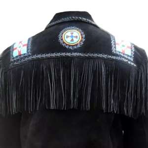 Chaqueta Vaquera Unisex de Cuero Sintético con Cuentas Decorativas, Estilo Urbano, Nueva, Económica, Transpirable y de Secado Rápido - Product Image 3