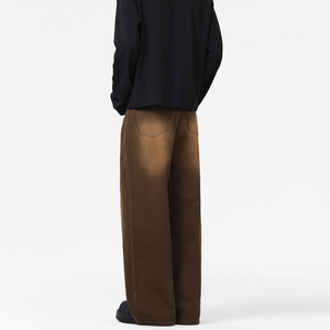 กางเกงยีนส์ขาบานสำหรับผู้ชายกางเกงผ้ายีนส์ขาบานสำหรับใส่ซักได้ทุกฤดูกาล - Product Image 5