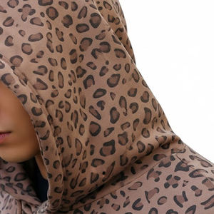 Sweat-shirts d'hiver de haute qualité pour hommes, nouveau style 2025, créez vos propres sweats-shirts pour hommes à imprimé léopard avec service OEM - Product Image 4