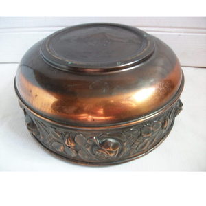 Cuenco de cobre de diseño Floral Premium, motivo tradicional, exhibición decorativa para REGALOS FESTIVOS, precio al por mayor - Product Image 4