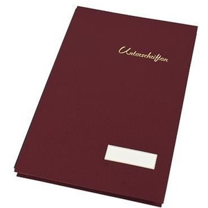 SOENNECKEN Signature Linen Red and Black DIN <b>A4</b> File <b>Folder</b> with 20 Compartments - Product Image 1