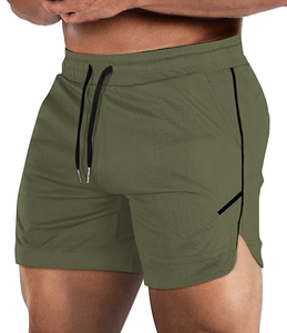 Pantalones Cortos Deportivos de Secado Rápido para Hombre, con Bolsillo con Cremallera, Ligeros, para Gimnasio, Correr, sin Forro, Logotipo Personalizado, Venta al por Mayor Directa de Fábrica, Nuevo - Product Image 6
