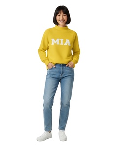 Sudadera de Invierno Extra Grande para Mujer, con Logotipo Personalizado, Diseño de Cuello Alto, Logotipo en la Parte Delantera, Forro Polar Grueso, Poliéster/Algodón - Product Image 1