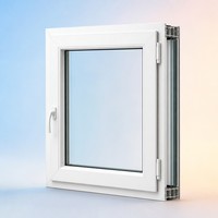 Fenêtre insonorisée en PVC, verre feuilleté, double vitrage, isolée, économie d'énergie