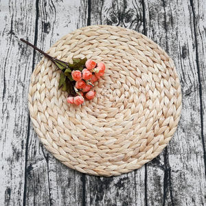 Party Accessories Natural Charger Plates Water Hyacinth Dish Serving <b>Placemat</b> Tabletop Decoration - Product Image 2