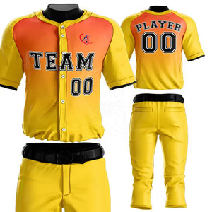Conjunto de uniforme de béisbol cómodo de alta calidad Material duradero con característica transpirable Diseño de gran tamaño fabricado en Pakistán - Product Image 4