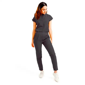 Custom Designed Jogger Doctor <b>Nurses</b> <b>Scrubs</b> Women Hospital Uniform Woven Fabric with Printed Technics OEM - Product Image 1