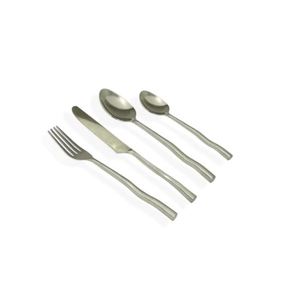 Juego de cubiertos de metal minimalista Diseño de cubiertos de lujo para eventos de boda sostenibles y regalos de negocios Características ecológicas - Product Image 4