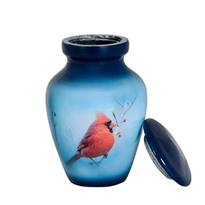 Design d'urnes à jetons à thème coloré avec une urne de crémation en métal personnalisée, meilleurs produits funérailles pour les cendres humaines, Mini fournitures de vente en gros - Product Image 4