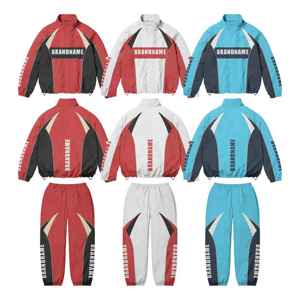 New Fashion Men's Nylon Windbreaker <b>Tracksuit</b> Set for Men Full Customization Wholesale Windbreaker <b>Polyester</b> <b>Tracksuits</b> - Product Image 2