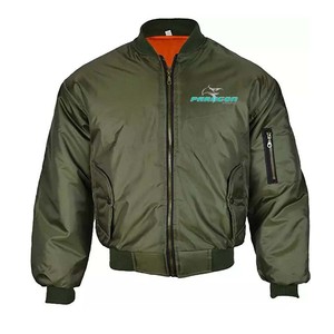 Chaqueta de bombardero de nailon de alta calidad en blanco OEM personalizada de diseño clásico para hombre - Product Image 3