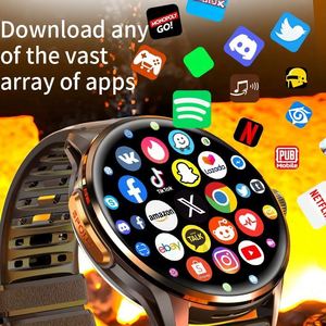 Reloj Inteligente H100 con Pantalla AMOLED de 1.80 Pulgadas, Sistema Operativo Android, GPS, Monitor de Salud, Monitor de Sueño, 4G, Unisex, Correa de Goma - Product Image 5