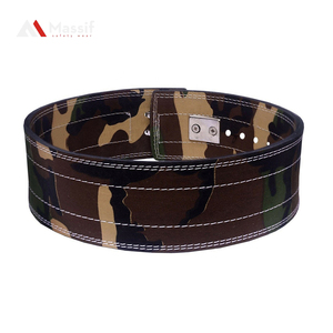 Cinturón de levantamiento de pesas de cuero personalizado para ejercicio de levantamiento de pesas y entrenamiento Cinturón de levantamiento de pesas de cuero con soporte trasero - Product Image 3