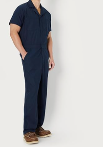 Overol con Cierre Frontal para Hombre, Overol de Trabajo Resistente a las Manchas y a las Arrugas, Mono con Espalda Elástica y Múltiples Bolsillos - Product Image 2