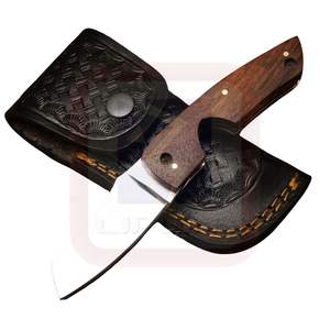 Mango de madera Camping Survival EDC 1065C Hoja de acero de alto carbono Cuchillo de bolsillo plegable hecho a mano - Product Image 2