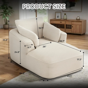 Sofá Cama Convertible Extensible Único para Reventa - MOQ 1 Pieza, Empacado al Vacío, Diseño Contemporáneo, Tapicería de Tela - Product Image 6