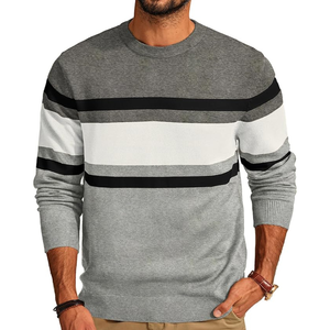 Suéter de Punto Trenzado para Hombre, Cuello Redondo, Manga Larga, Ajustado, Transpirable, de Secado Rápido, Antiencogimiento, para Invierno, Fabricación Personalizada OEM - Product Image 6