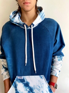 เสื้อฮู้ดซิปหน้าพิมพ์ลายนูน 3 มิติ แบบดิสเทรส 100% ผ้าฝ้าย กันยับ ไซส์ XL สำหรับฤดูหนาว สไตล์สตรีทแวร์ - Product Image 6