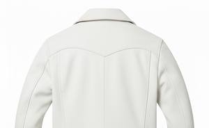 Manteau long en cuir moderne pour homme, streetwear |   Col en toile |   Vêtements d'extérieur sur mesure OEM d'usine - Product Image 4