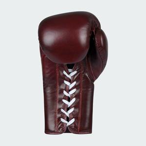 Guantes de Muay Thai de cuero de vaca genuino Guantes de boxeo de combate profesionales - Product Image 3