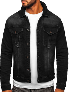 High Quality Streetwear Denim <b>Jacket</b> Custom Logo Jeans Coat Casual Fashion Outerwear Private Label Bulk Production Service - Product Image 1