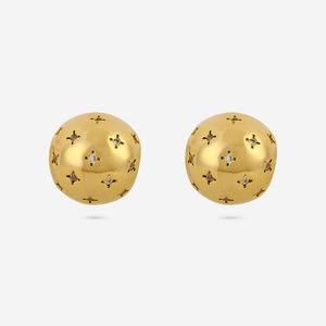 Pendientes de moda religiosos 192780 con patrón geométrico de estrella, engaste de bisel, aleación de zinc, acero inoxidable, perlas de plástico y ámbar para fiestas - Product Image 3