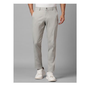 Pantalon chino en coton Oxford décontracté, léger pour l'été, infroissable, coupe droite, style classique formel, coupe régulière, sur mesure pour homme - Product Image 5