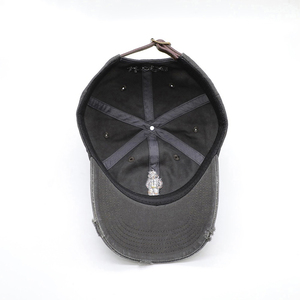 Sombrero de papá de 5 paneles de algodón Unisex de alta calidad, gorra de béisbol con logotipo bordado Vintage personalizado de fábrica, estilo con patrón de letras desgastadas - Product Image 2