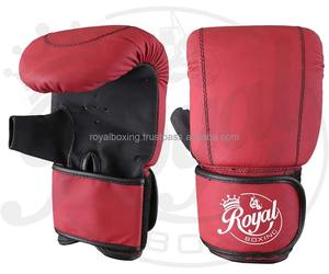 Gants d'entraînement en cuir à demi-doigts avec logo personnalisé pour la boxe, le MMA, le grappling, la boxe thaïlandaise, l'entraînement au punching - Product Image 1