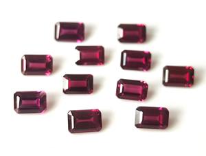 พลอยโกเมนสีชมพูโฮโลไนท์ธรรมชาติ3x5mm-8x10mm เจียระไนเหลี่ยมเพชรพลอยอัญมณีหลวมงานแฮนด์เมดคุณภาพสูงสำหรับทำเครื่องประดับ - Product Image 5