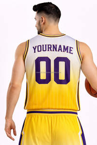 Uniformes de baloncesto de diseño personalizado, precio competitivo, buena calidad, secado rápido, 100% poliéster, en venta. - Product Image 6