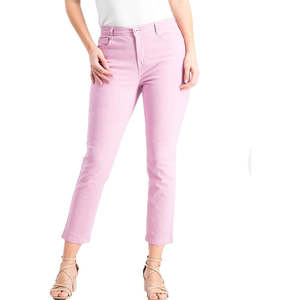 Style & Co. Pantaloni Casual da Donna Slim-Fit a Vita Alta con Controllo Pancia, Rosa Lavato, Taglia 6 Petite, Antirughe - Product Image 1