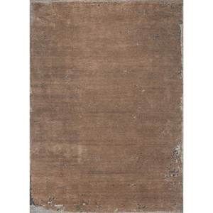 Tapis Urban Pause Kavi Gold en laine et soie de bambou noué à la main Akwb-316 9x12 rectangulaire à motifs abstraits unis pour la maison et le couloir 10mm - Product Image 1