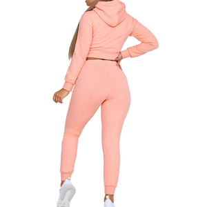 High Quality Women Hoodie Set Tracksuit <b>Sweatpants</b> and Hoodie Set Training & Jogging Wear - Product Image 4