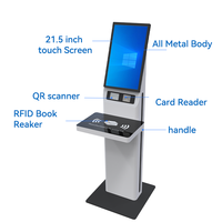 Automatisation livres bibliothèque gestion bureau intégré personnel poste de travail Rfid lecteur de codes à barres Machine pour bibliothèque