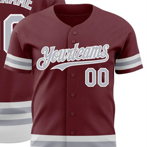 Camiseta de Béisbol Personalizada para Hombre, Transpirable, con Logotipo Bordado Personalizado, Ropa Deportiva Más Vendida con Técnica de Sublimación Impresa - Product Image 5