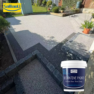 Waterproof Stone Paint for Exterior and Interior - Epoxy-Based Washed Stone Effect <strong>Coating</strong>, <strong>Anti-Algae</strong>, Long-Lasting Protection - Product Image 1