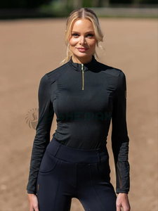 Chemise d'équitation stable décontractée pour femmes blouse d'équitation en mélange de coton confortable durable et légère et respirante - Product Image 2