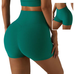 Pantalones Cortos Deportivos de Alto Rendimiento para Mujer, Hechos con Tela Suave y Lisa, Precio Razonable, Pantalones Cortos de Gimnasio con Forma de V de Alto Impacto - Product Image 3