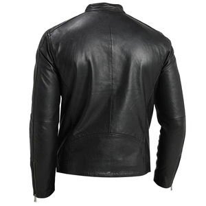 Fabricant personnalisé garçons hiver XXXL taille mode extérieur moto veste en cuir hommes noir vestes pour homme veste pour hommes - Product Image 3